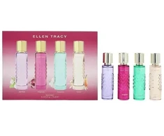 Set Ellen Tracy: Quilted Gardenia Eau De Parfum For Women, 15 ml + Quilted Vanilla Eau De Parfum For Women, 15 ml + Quilted Magnolia Eau De Parfum For Women, 15 ml + Quilted Jasmine Eau De Parfum For Women, 15 ml