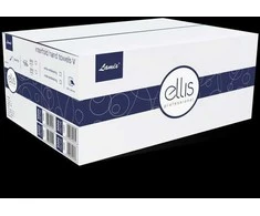 Lapiniai popieriniai rankšluosčiai ELLIS Professional V, 150 lapelių, 2 sl., baltos/violetinės sp., celiuliozė