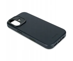 Dėklas „Decoded“ odinis galinis dangtelis – odinis „iPhone 17“ galinis dangtelis, suderinamas su „MagSafe“ (tamsiai mėlynos spalvos)