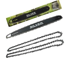 SILVER PROWADNICA+2xŁAŃCUCH 18" 325 72 ogniw DO HUSQVARNA