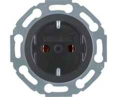 Hager Polo Berker 19830 SCHUKO lizdas (juodas) 474521