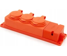 ELS Elektrotechnika ELS ELEKTROTECHNIKA / BYLION TEE RUBBER STRIP RUBBER SOCKET 16A 230V IP44 TRGP-3