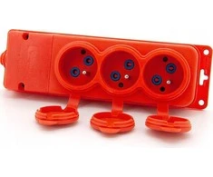 ELS Elektrotechnika ELS ELEKTROTECHNIKA / BYLION TEE RUBBER STRIP RUBBER SOCKET 16A 230V IP44 TRGP-3