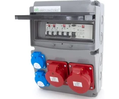 ELS Elektrotechnika Konstrukciniai skirstomieji įrenginiai 32A/5P + 16A/5P + 2*GS 230V + apsaugos + diferencialas, 11NO22C11C1F