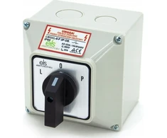 ELS Elektrotechnika KUMŠTELINIS JUNGIKLIS 32A KAIRĖ/DEŠINĖNĖ KORPUSE IP65 LW32 L-0-P 3P OB.