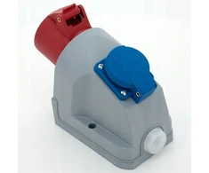 N110 Fiksuotas maitinimo lizdas kombinuotas 16A/5P + GS 230V, ELS Elektrotechnika, N110