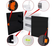 ELS Elektrotechnika NILSON / ELS ELEKTROTECHNIKA ELEKTRINĖ DĖŽĖ ANT VIRŠINĖS MONTAVIMO SUJUNGIMO PLAST 1X9
