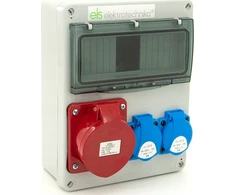 Els Elektrotechnika 8NO201 Statybinė skirstykla 32A/5 + 2*GS 230V, sieninis/paviršinis korpusas, neįrengtas, 8NO201