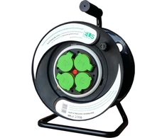 ELS Elektrotechnika Prailginimo laidas 30m OW3*2.5 4x230V IP44 T plastikinis būgninis fiksuotas skydelis