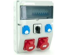 Els Elektrotechnika 12NO22C11C11CFLP Konstrukciniai skirstomieji įrenginiai 32A/5 + 16A/5 + 2*GS 230V + apsaugos + diferencialas + L-0-P grandinės pertraukiklis, 12NO22C11C11CFLP