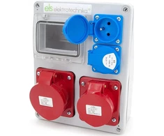 Els Elektrotechnika 4NO211 Statybinė skirstomoji įranga Mikołajki 16A/5 + 32A/5 + 2*GS, sieninis korpusas, 4NO211