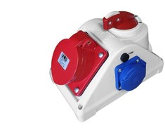 Els Elektrotechnika Els Polska E960625411C Statybinis skirstomasis skydas su jungikliu L-0-P COMBO 32/5 1x230V IP44 / E960625411C