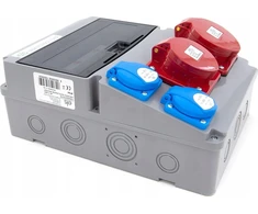 Els Elektrotechnika 11NO22C11C11C Statybiniai skirstomieji įrenginiai 32A/5P + 16A/5P + 2*GS 230V + apsaugos, 11NO22C11C11C