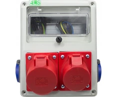 Els Elektrotechnika 8NO211 Konstrukcinis skirstytuvas 32A/5 + 16A/5 + 2*GS 230V, sieninis korpusas, neįrengtas, 8NO211