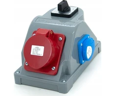 Els Elektrotechnika N110-01COMBO Konstrukcinis skirstomasis skydas tipas COMBOPOL 16A/5 + GS 230V + 0-1 jungiklis, sieninis/paviršinis korpusas, N110-01COMBO