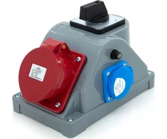 Els Elektrotechnika N1T01LP Konstrukcinis skirstomasis skydas tipas COMBOPOL 32A/5 + GS 230V + L-0-P skyriklis, sieninis/paviršinis korpusas, N1T01LP