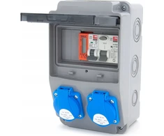 ELS Elektrotechnika Statybinė, sodo skirstykla 2*GS 230V + apsaugos + diferencialas + sertifikuotas MID matuoklis, 6NO21C00FL