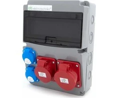 ELS Elektrotechnika Statybinis skirstomasis skydas 32A/5P + 16A/5P + 2*GS 230V, 11NO211