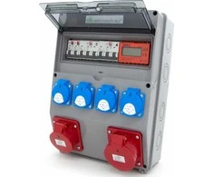 ELS Elektrotechnika Statybinis skirstomasis skydas 32A/5 + 16A/5 + 4*GS 230V + apsaugos + sertifikuotas MID matuoklis, 12NO42C11C11CL