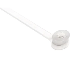 EM Group Kabelio apkaba 100x2,5 balta 2-LOCK plieniniai dantukai 100 vnt. (BMTB1025)