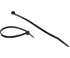 Tvirtinimo dirželis Elematic, 4,5 x 200 mm, juodas