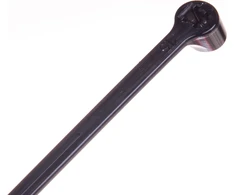 EM Group Juostelė su kabliuku 290x3,5 juoda UV 2-LOCK plieniniai dantukai 100 vnt.