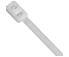 EM Group Kablinė dviguba kilpa balta 300x4,8 mm 100 vnt. 7274