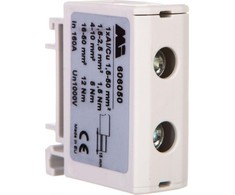 EM Group 1 krypčių bėgių gnybtų blokas 1,5-50 mm2 pilkas EURO OTL 50 1xAl/Cu 606050 - 606050