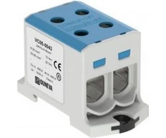 EM Group 2 bėgių kelio jungtis 35-150mm2 mėlyna EURO (607150 BL)