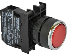 Emas Dengtas valdymo mygtukas, nestabilus, 1NC, raudonas T0-B200DK