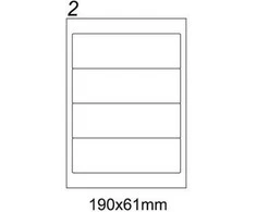 Emerson A4 ETIKETĖ 190X61MM 100 ARK (ETA4190X061W)