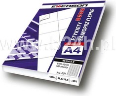 Emerson Network Emerson universalios etiketės Emerson 12 245x35 baltos A100