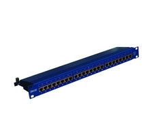 Emiter Emitter Panel 19 "24xRJ45 STP cat.6 1U mėlyna su lentyna DCN / PPFA674EKS248C6