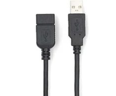 Kabelis Emos USB 2.0 A M – USB 2.0 A F 3m juoda