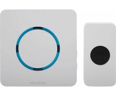 Plastrol Emos Wireless durų skambutis su tinklo nuotolinio valdymo pulteliu DS-2B/C juodas