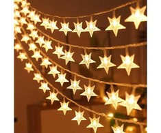 Telcon Emos Girlianda 10m (80 LED lempučių) USB žvaigždės, šiltai balta