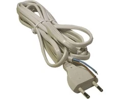 Emos Laidas su elektros kištuku 2m/2x0.5mm baltas