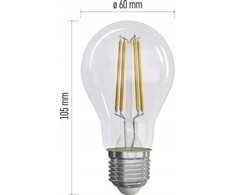Emos LED lemputė Emos Filament ZF5148 3,8W (60W) E27 A60 3000K šilta balta