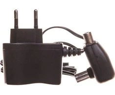 Emos TV antenai maitinimo šaltinis 12V 0.3A, sieninis, stabilizuotas su TV kištukas - F lizdais