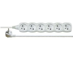 Emos 6 - lizdas iš / ant 3m / H05V-F 3G1 / balta (P0613)