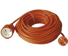 Emos 1-vietis ilgintuvas 15m/2x1mm oranžinis