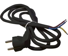 Emos Laidas su kištuku, 5 m, 3G1,5 mm, juodos sp.