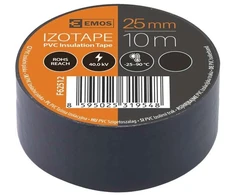 Emos PVC izoliacinė juosta 25 mm / 10 m, juoda F62512