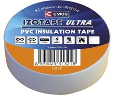 Emos PVC taśma izolacyjna IZOTAPE ULTRA 15/10 balta