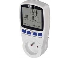 „Emos“ skaitmeninis vatmetro energijos matuoklis 230V 16A lizdui 5-3680W Emos P5805 baltas