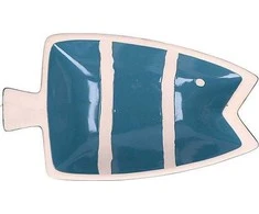 Emro Aziatica RITUALI DOMESTICI PELAGICOILLOGICO Žuvies lėkštė mėlyna 23 x 14 x 4,5 cm
