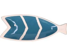 Emro Aziatica RITUALI DOMESTICI PELAGICOILLOGICO Žuvies lėkštė mėlyna 30,5 x 12,5 x 3 cm