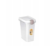 Stefanplast Container for pet food storage 6kg 15L 33x22x41cm transparent/baltas
