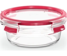 Emsa Emsa Clip&amp;Close Glass Food Container 600 ml raudona