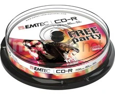 Emtec CD-R 700 MB 52x 10 vnt (ECOC801052CB)